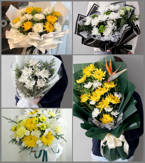 贵州毕节市威宁县龙场镇尖山村白事花束代送